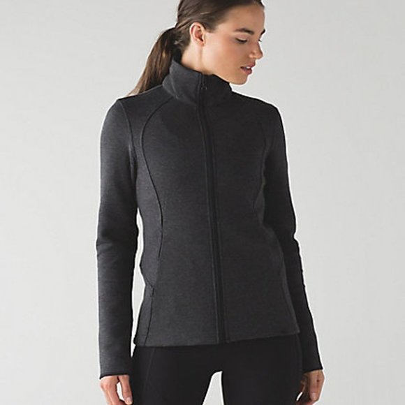 Lululemon Insculpt Jacket Heathered Black / Black - Picture 2 of 12